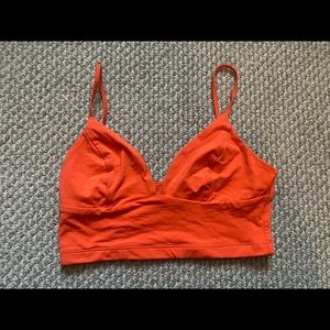 Princess Polly Kookai orange cropped tank. Size 2